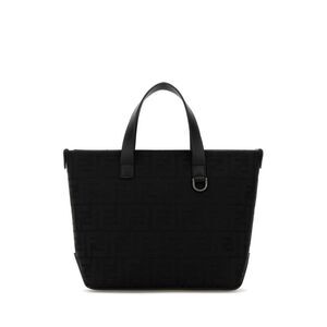 Fendi Men Black Canvas Handbag
